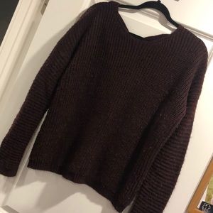F21 maroon sweater